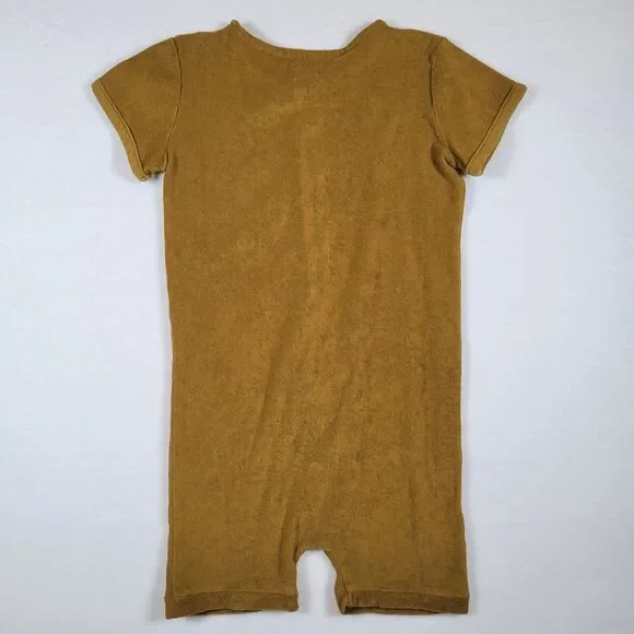 Kidwild Kids Romper Jumper Size 4-5Y Green Short Sleeve Terry Cloth Casual Boho - Picture 5 of 5